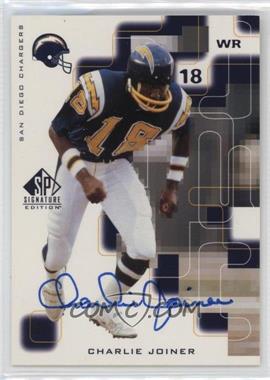 1999 SP Signature Edition - Signatures #CJ - Charlie Joiner