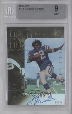 1999 SPx - [Base] #124 - Edgerrin James /1999 [BGS 9 MINT]