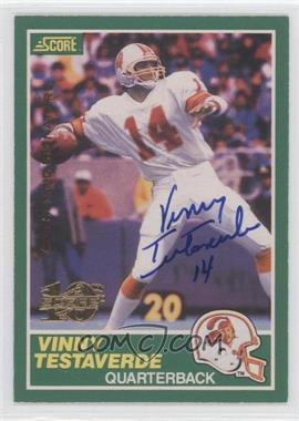 1999 Score - 10th Anniversary Reprints - Autographs #224 - Vinny Testaverde /1989