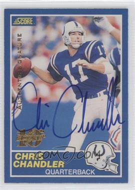 1999 Score - 10th Anniversary Reprints - Autographs #27 - Chris Chandler /150