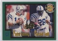 Great Combos - Peyton Manning, Marshall Faulk #/1,989