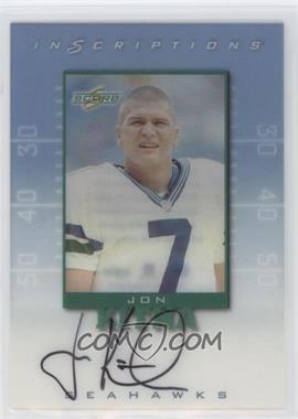 1999 Score Supplemental - Inscriptions #JK-7 - Jon Kitna