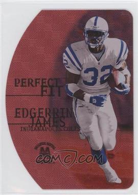 1999 Skybox Molten Metal - Perfect Fit - Red Missing Serial Number #4 PF - Edgerrin James