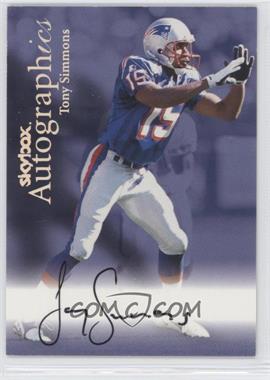 1999 Skybox Premium - Multi-Product Insert Autographics #_TOSI - Tony Simmons