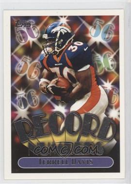 1999 Topps - Record Numbers #RN2 - Terrell Davis