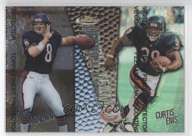 1999 Topps Finest - Double Team - Right Side Refractor #DT2 - Cade McNown, Curtis Enis