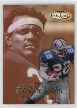 1999 Topps Gold Label - Race to... - Gold #R6 - Race to Payton - Emmitt Smith, Walter Payton