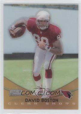 1999 Topps Stadium Club Chrome - Clear Shots #SCCE1 - David Boston