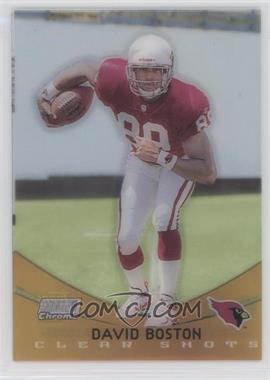 1999 Topps Stadium Club Chrome - Clear Shots #SCCE1 - David Boston