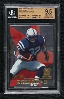 1999 Topps Stars - [Base] - Two Star #8 - Edgerrin James [BGS 9.5 GEM MINT]