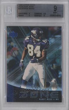 1999 Upper Deck - Highlight Zone #Z9 - Randy Moss [BGS 9 MINT]