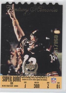 1999 Upper Deck Century Legends - [Base] - Die-Cut #165 - Terry Bradshaw /100