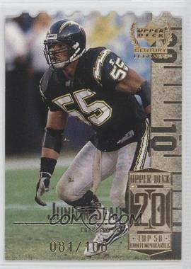 1999 Upper Deck Century Legends - [Base] - Die-Cut #70 - Junior Seau /100