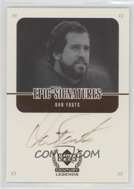 1999 Upper Deck Century Legends - Epic Signatures #DF - Dan Fouts