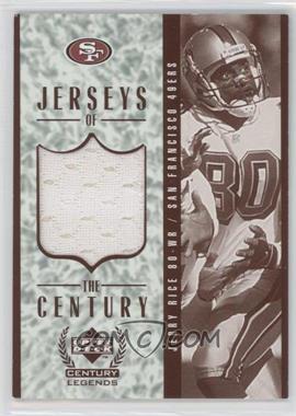 1999 Upper Deck Century Legends - Jerseys of the Century #GJ1 - Jerry Rice