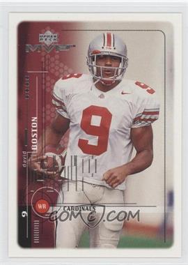 1999 Upper Deck MVP - [Base] #207 - David Boston