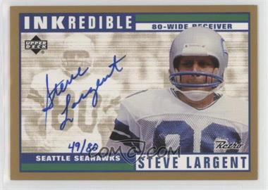 1999 Upper Deck Retro - Inkredible - Gold #SL - Steve Largent /80