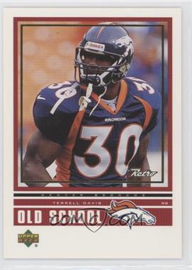 1999 Upper Deck Retro - Old School/New School - Missing Serial Number #ON 1 - Terrell Davis, Ricky Williams