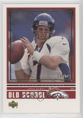 1999 Upper Deck Retro - Old School/New School - Missing Serial Number #ON 8 - Peyton Manning, John Elway