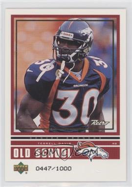 1999 Upper Deck Retro - Old School/New School #ON 1 - Terrell Davis, Ricky Williams /1000