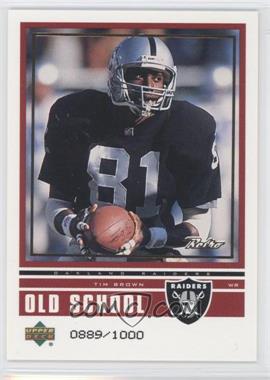 1999 Upper Deck Retro - Old School/New School #ON 24 - Tim Brown, Troy Edwards /1000