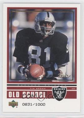 1999 Upper Deck Retro - Old School/New School #ON 24 - Tim Brown, Troy Edwards /1000