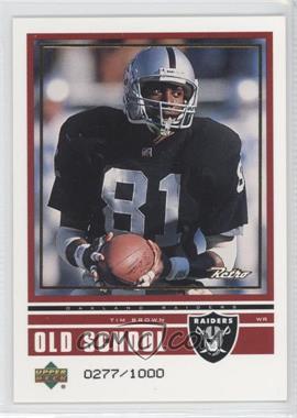 1999 Upper Deck Retro - Old School/New School #ON 24 - Tim Brown, Troy Edwards /1000