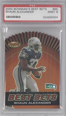 2000 Bowman's Best - Best Bets #B5 - Shaun Alexander [PSA 9 MINT]