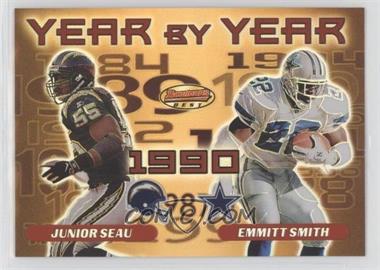 2000 Bowman's Best - Year By Year #Y8 - Junior Seau, Emmitt Smith