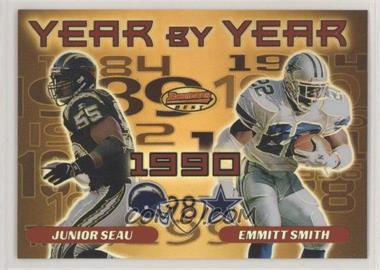 2000 Bowman's Best - Year By Year #Y8 - Junior Seau, Emmitt Smith