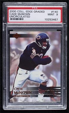 2000 Collector's Edge Graded - [Base] - Uncirculated #140 - Cade McNown /5000 [PSA 9 MINT]