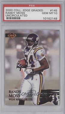 2000 Collector's Edge Graded - [Base] - Uncirculated #145 - Randy Moss /5000 [PSA 10 GEM MT]