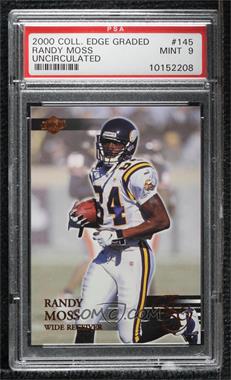 2000 Collector's Edge Graded - [Base] - Uncirculated #145 - Randy Moss /5000 [PSA 9 MINT]