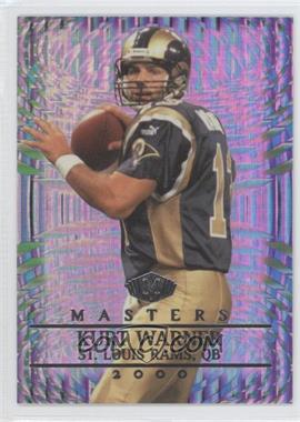 2000 Collector's Edge Masters - [Base] - Holo Silver #155 - Kurt Warner /1000