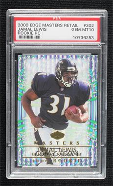 2000 Collector's Edge Masters - [Base] - Retail #202 - Jamal Lewis [PSA 10 GEM MT]