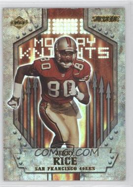 2000 Collector's Edge Supreme - Monday Knights #MK16 - Jerry Rice