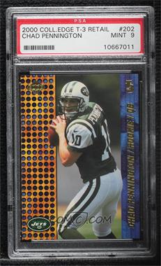 2000 Collector's Edge T3 - [Base] - Retail #202 - Chad Pennington [PSA 9 MINT]