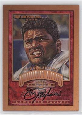 2000 Donruss - All-Time Gridiron Kings - Studio Series Autographs #GK-10 - Lawrence Taylor /250