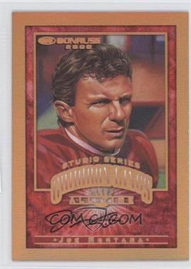 2000 Donruss - All-Time Gridiron Kings - Studio Series Autographs #GK-1.1 - Joe Montana /250