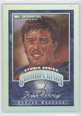 2000 Donruss - Gridiron Kings - Studio Series #GK-2 - John Elway /250