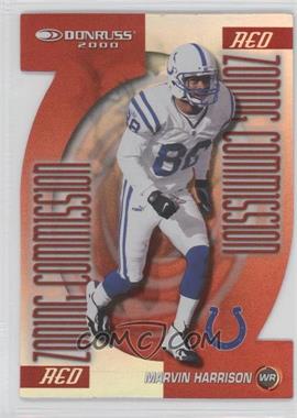 2000 Donruss - Zoning Commission - Red #ZC-29 - Marvin Harrison /12