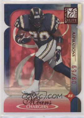 2000 Donruss Elite - [Base] - Aspirations Die-Cut #81 - Natrone Means /80