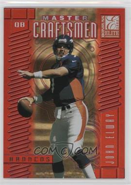 2000 Donruss Elite - Craftsmen - Master Craftsmen #C-27 - John Elway /50