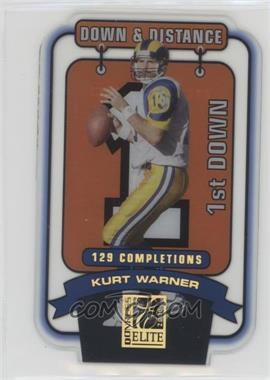 2000 Donruss Elite - Down & Distance - Die-Cut #DD-10D1 - Kurt Warner /129