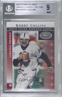 College Profile - Kerry Collins [BGS 9 MINT] #/1,125