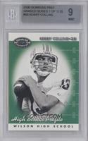 High School Profile - Kerry Collins [BGS 9 MINT] #/1,125