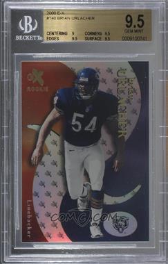 2000 EX - [Base] #140 - Brian Urlacher /1500 [BGS 9.5 GEM MINT]