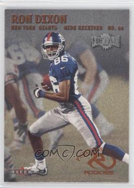 2000 Fleer Metal - [Base] #250 - Ron Dixon