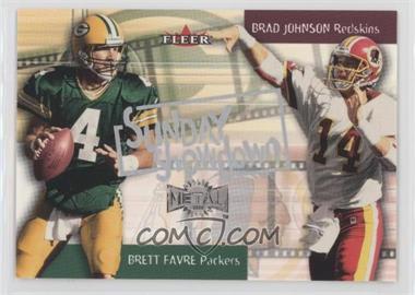 2000 Fleer Metal - Sunday Showdown #12 SS - Brett Favre, Brad Johnson