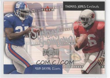 2000 Fleer Metal - Sunday Showdown #14 SS - Thomas Jones, Ron Dayne